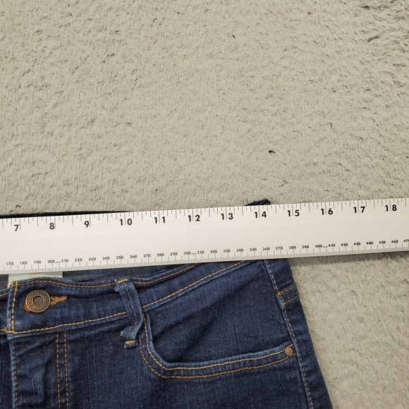 Levi's San Fransico Bermuda Short Womens 12 Navy Perfectly Slimming‎ High Rise - Picture 5 of 8